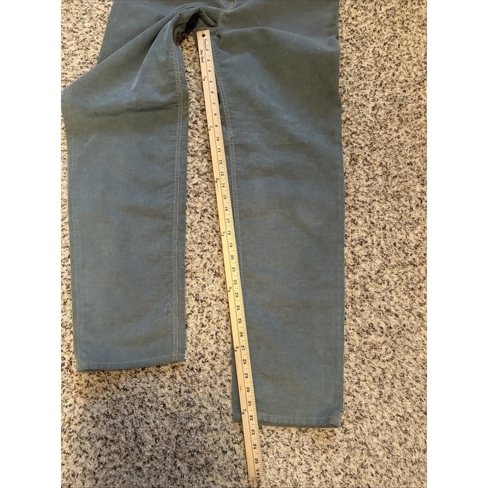 VINTAGE NEW Faconnable Straight Regular Fit Corduroy Jeans Sz 12 Blue - Picture 7 of 8